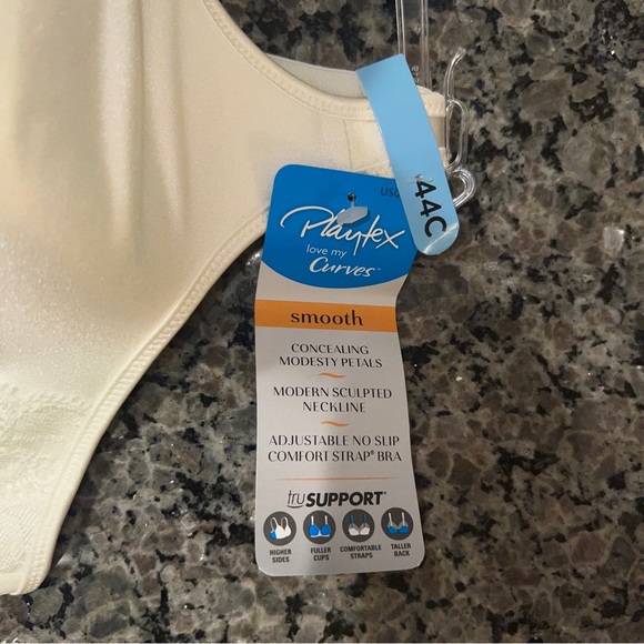 Playtex Love My Curves Wirless Lightly Lined Balconette Bra 44C. - Picture 4 of 6